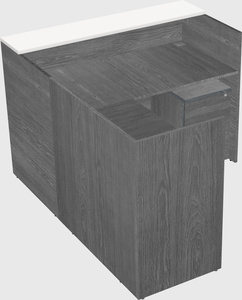 L-shaped modular reception