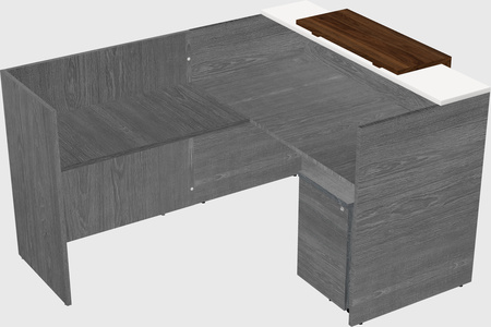 L-shaped modular reception