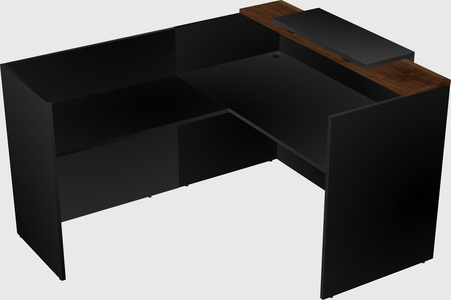 L-shaped modular reception