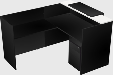 L-shaped modular reception