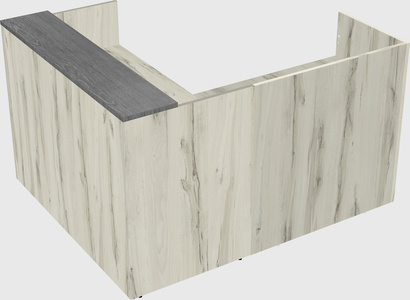 L-shaped modular reception