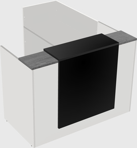 L-shaped modular reception