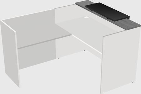 L-shaped modular reception