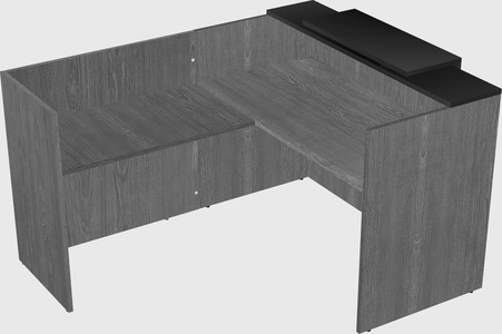 L-shaped modular reception