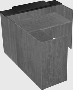 L-shaped modular reception