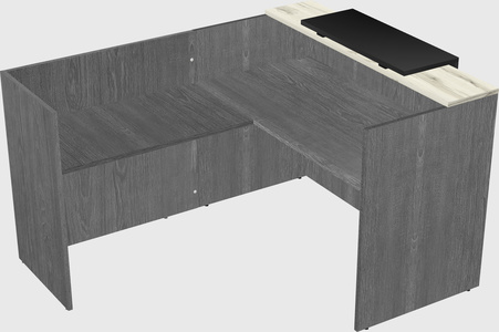 L-shaped modular reception