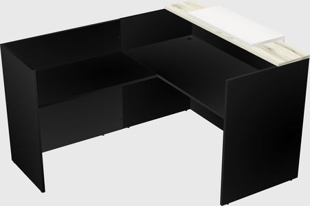 L-shaped modular reception