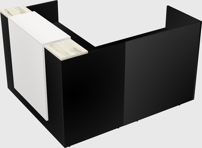 L-shaped modular reception