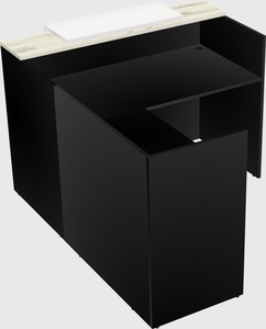 L-shaped modular reception