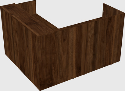L-shaped modular reception