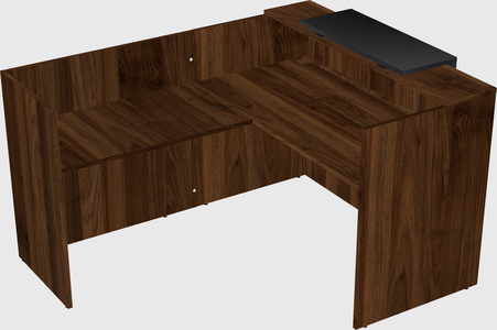 L-shaped modular reception