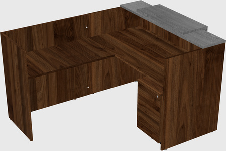 L-shaped modular reception
