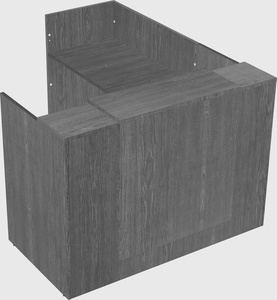 L-shaped modular reception