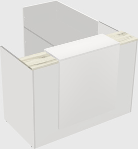 L-shaped modular reception
