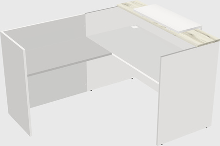 L-shaped modular reception