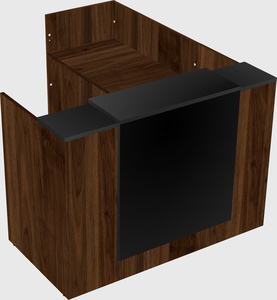 L-shaped modular reception