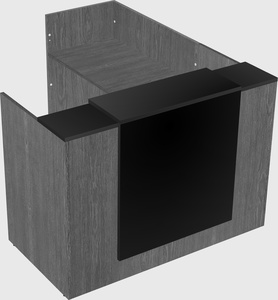 L-shaped modular reception
