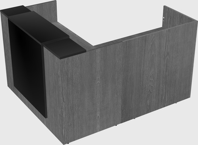 L-shaped modular reception