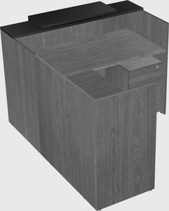 L-shaped modular reception