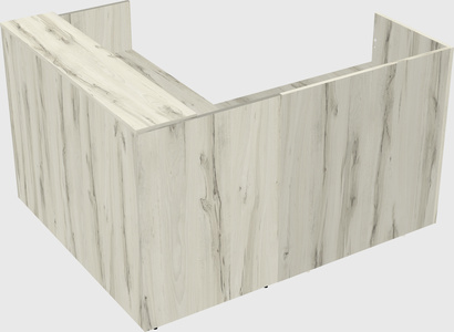 L-shaped modular reception