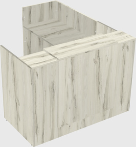 L-shaped modular reception