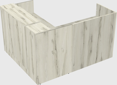 L-shaped modular reception