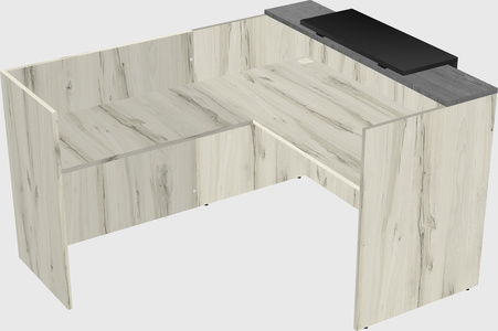 L-shaped modular reception