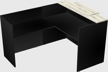 L-shaped modular reception