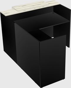 L-shaped modular reception