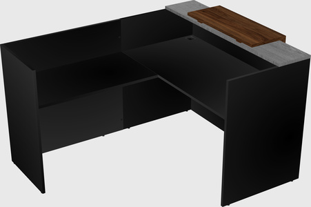 L-shaped modular reception