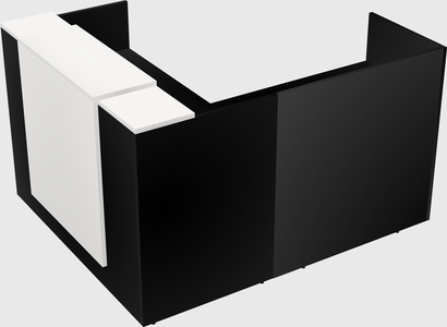 L-shaped modular reception
