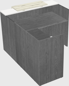 L-shaped modular reception