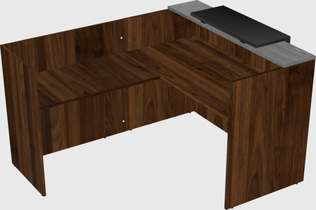 L-shaped modular reception
