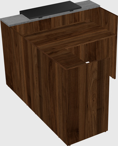 L-shaped modular reception
