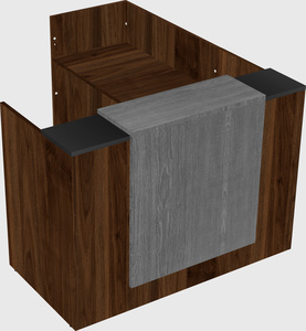 L-shaped modular reception