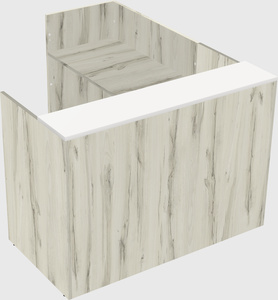 L-shaped modular reception