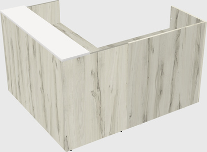 L-shaped modular reception