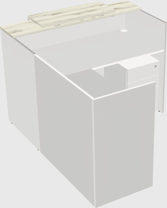 L-shaped modular reception