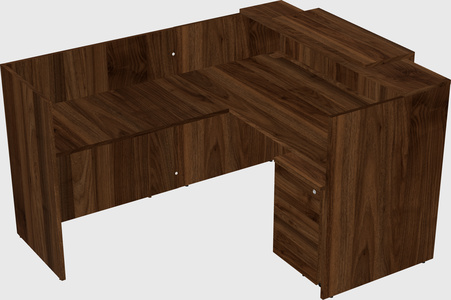 L-shaped modular reception
