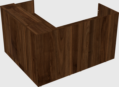 L-shaped modular reception