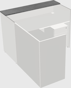 L-shaped modular reception