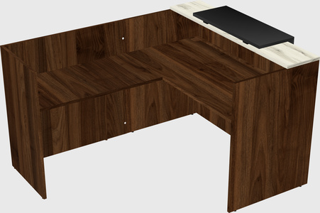 L-shaped modular reception