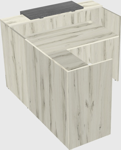 L-shaped modular reception