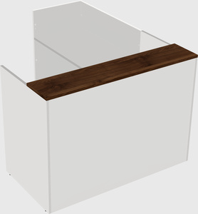 L-shaped modular reception