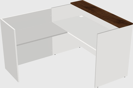 L-shaped modular reception