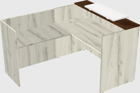 L-shaped modular reception