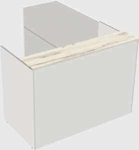 L-shaped modular reception