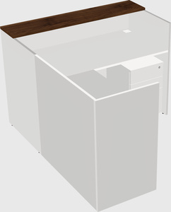 L-shaped modular reception