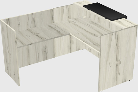 L-shaped modular reception