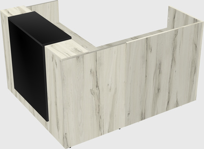 L-shaped modular reception